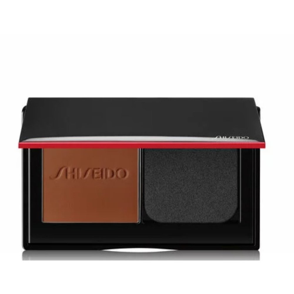 NIB SHISEIDO SYNCHRO SELF-REFRESHING CUSTOM FINISH POWDER FOUNDATION 530 HENNA